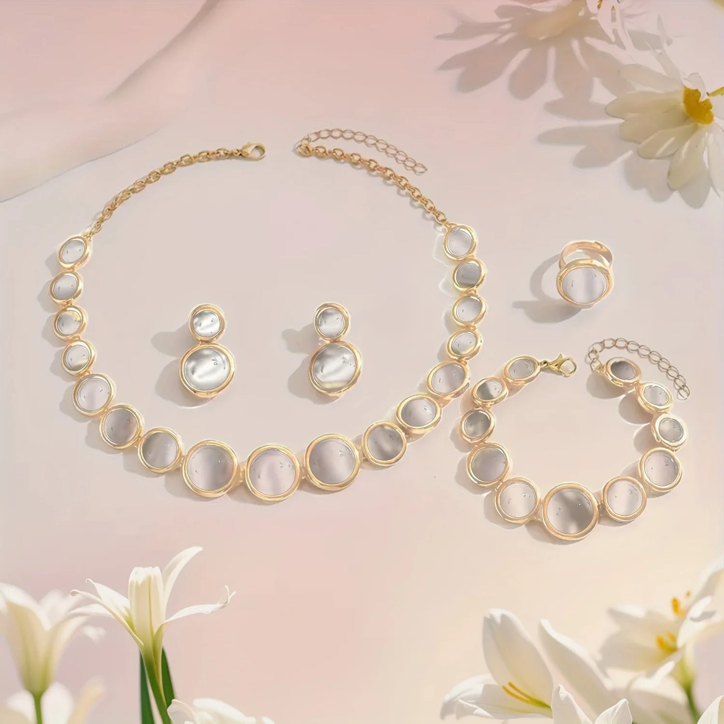 Metal Sphere Jewelry Set