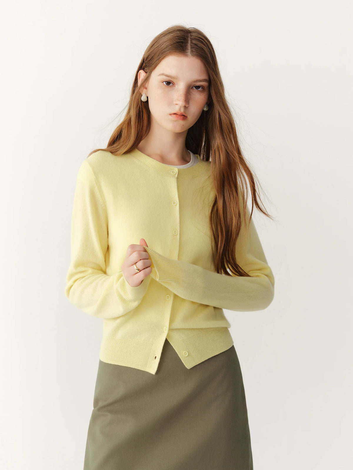 Wool V-Neck Cardigan