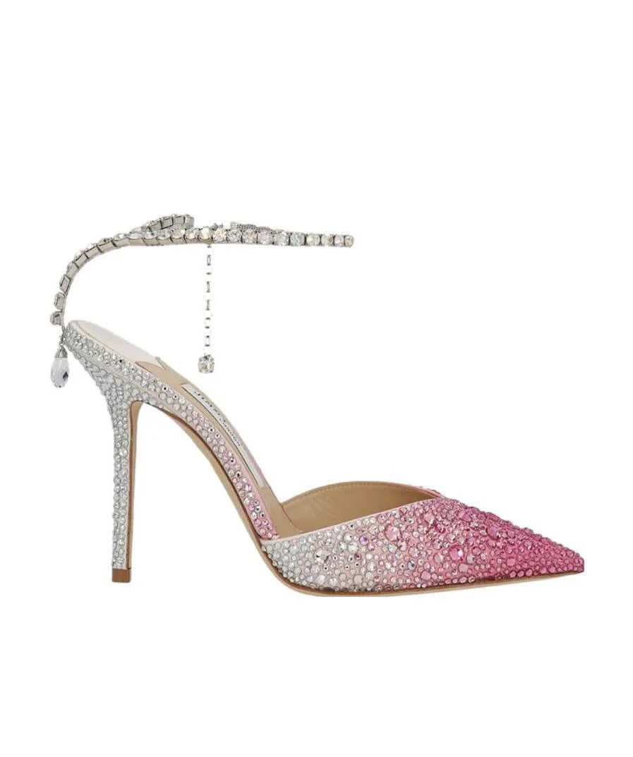 Chain Strap Silk Sandals