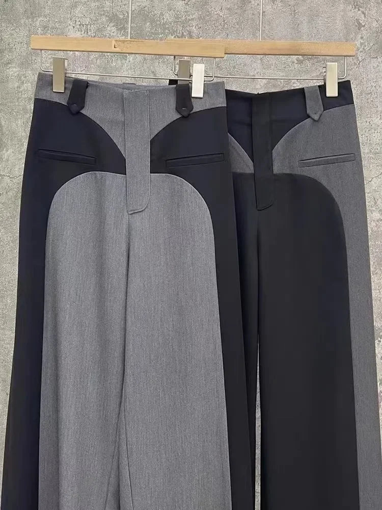 Patchwork Wide Jeans