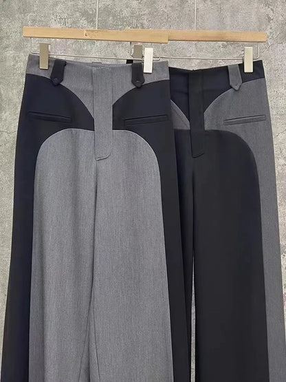 Patchwork Wide Jeans
