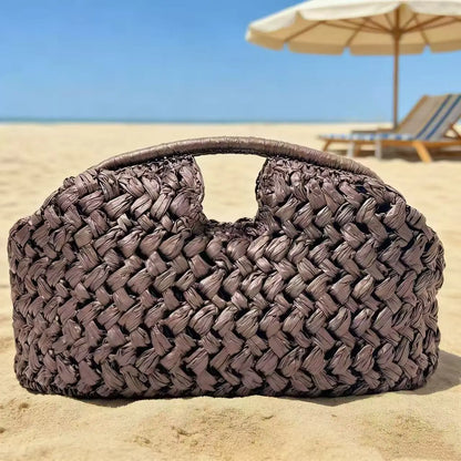 Handwoven Basket Weave Clutch