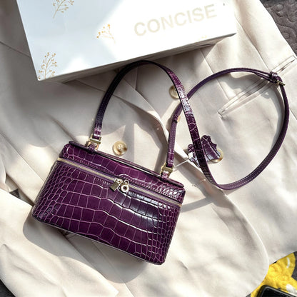 Crocodile Embossed Mini Clutch