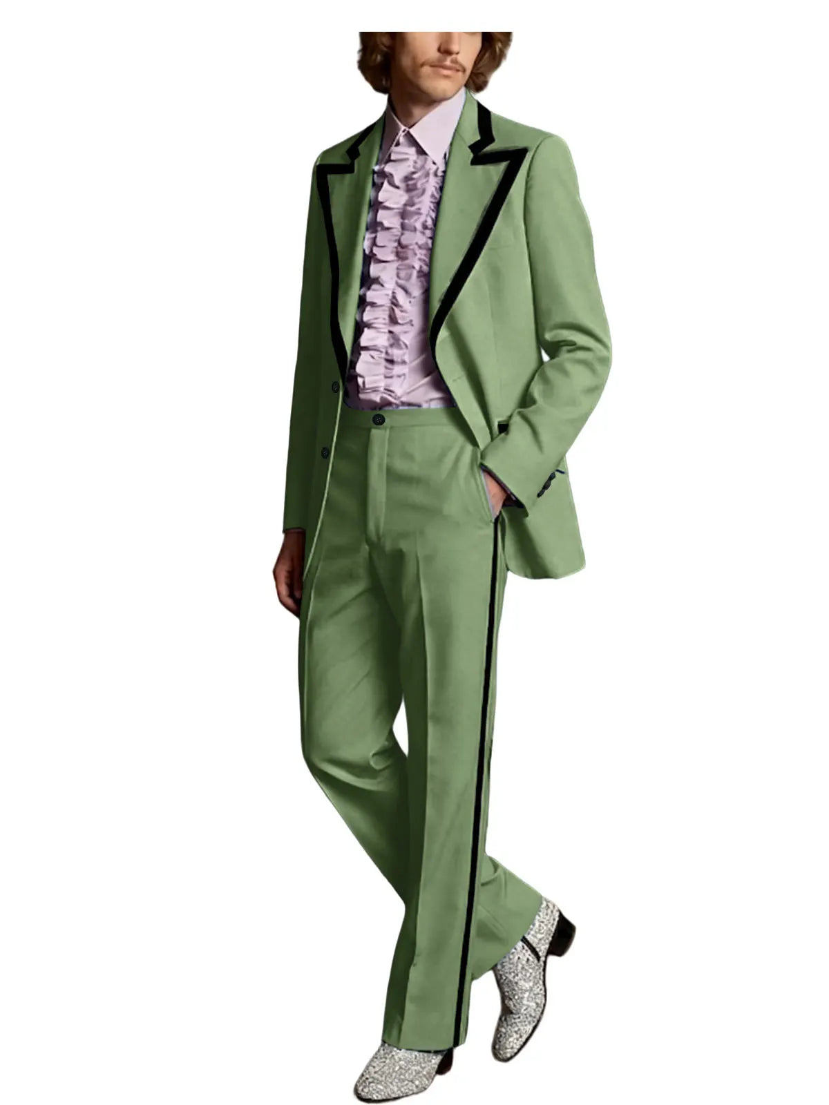 Tuxedo Black Trim Slim Suit
