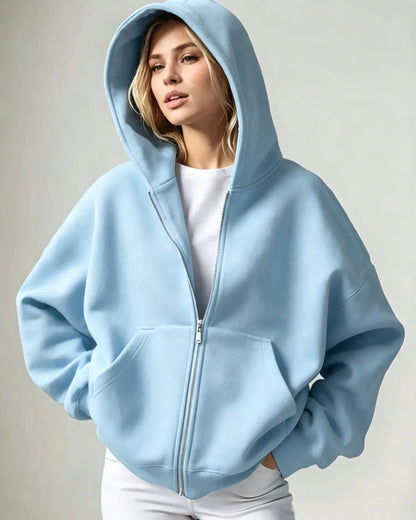 Full-Zip Pocket Hoodie
