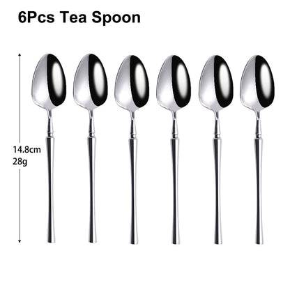 Metal Solid Color Spoon Set