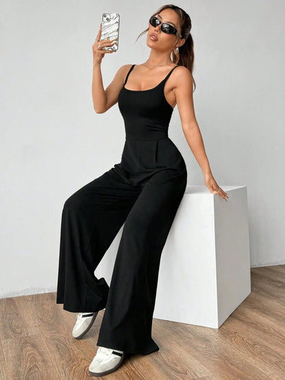 Solid Knit Jumpsuit