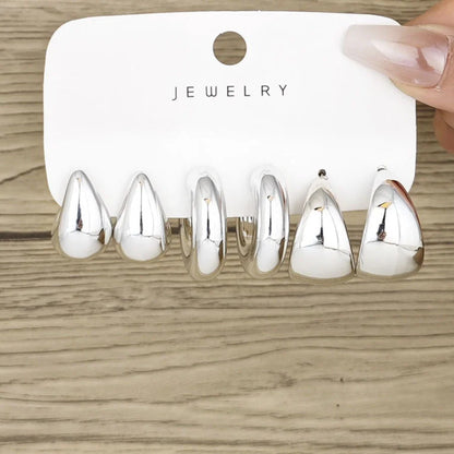 Chunky Gold Hoop Earrings