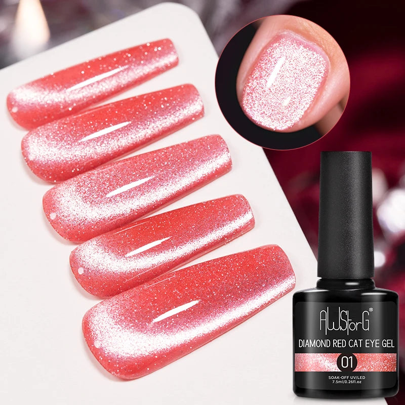 Pink Cat Eye Gel Polish