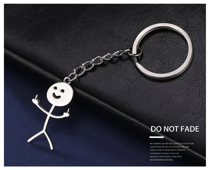 Teamer Funny Middle Finger Stickman
