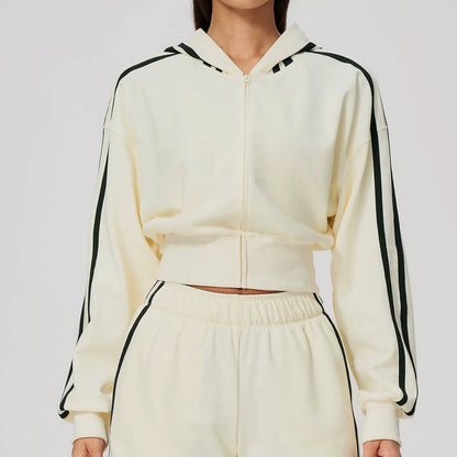 Thickened Hooded Zip Jacket