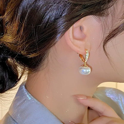 Heart Pearl Earrings