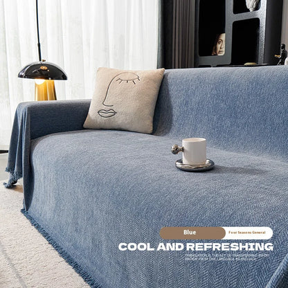 Tassel Chenille Sofa Cover