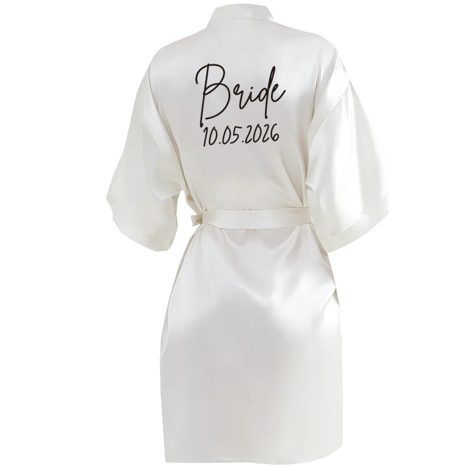 Satin Elegant Mini Robe