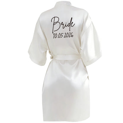Satin Elegant Mini Robe