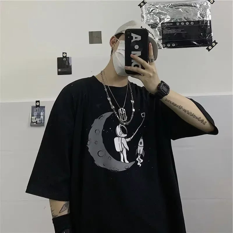Gothic Skull Cotton T-Shirt