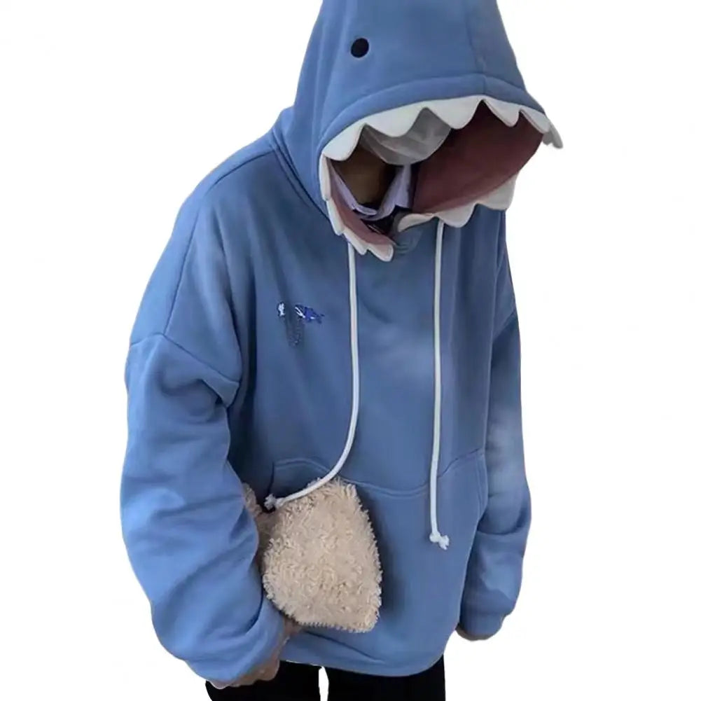 Shark Patchwork Pullover Hoodie