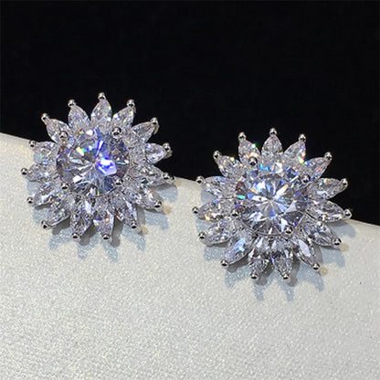 Geometric Zircon Studs