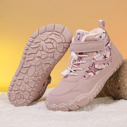 Fur-Lined Barefoot Snow Boots