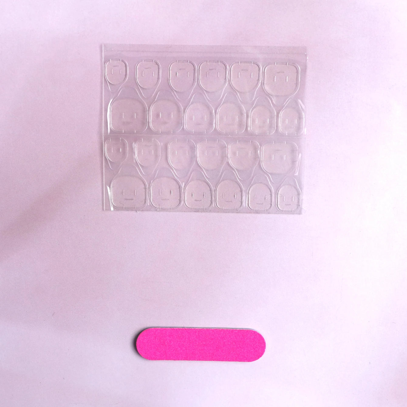 White Press-On Nail Set