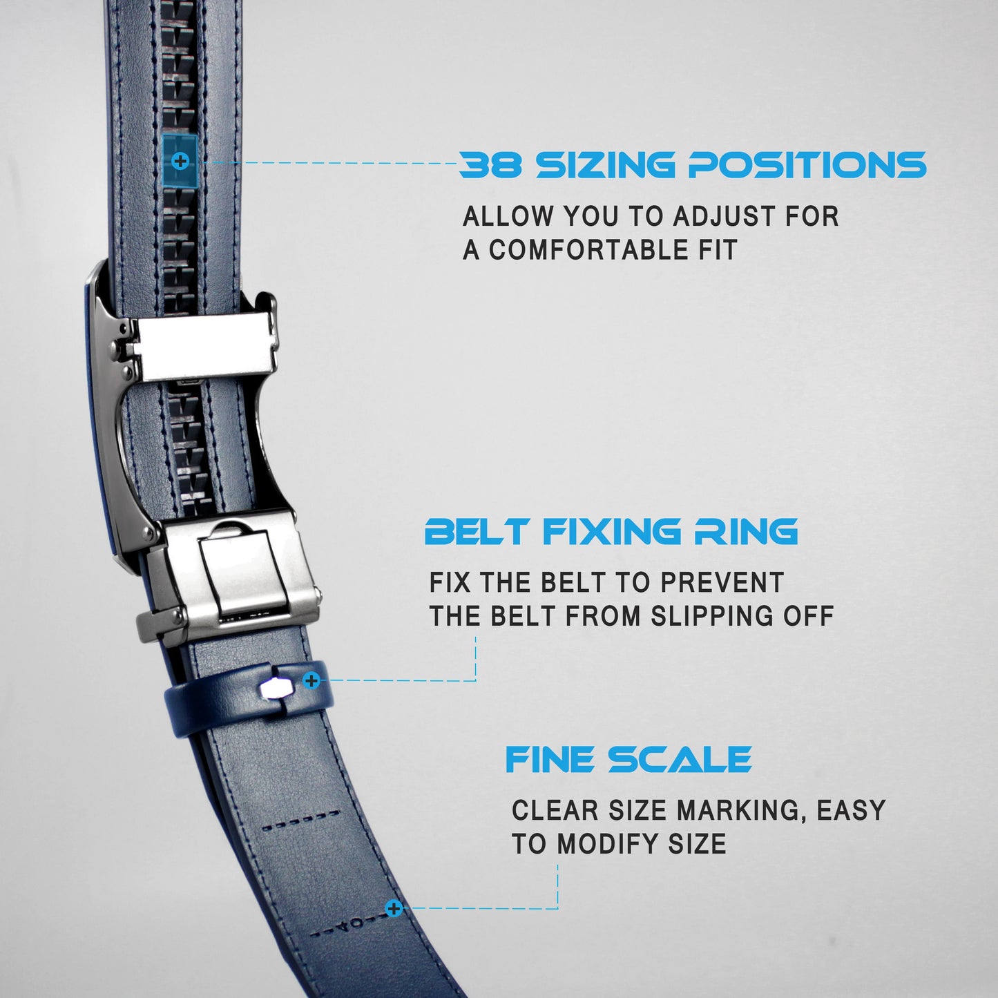 Metal Solid Black Business Strap