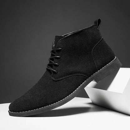 Brown Pointed-Toe Chelsea Boots