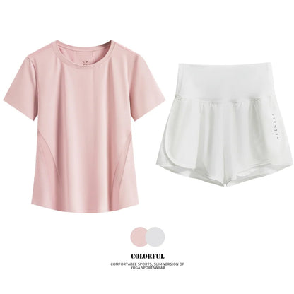 Women Summer Breathable Short Sports Set
