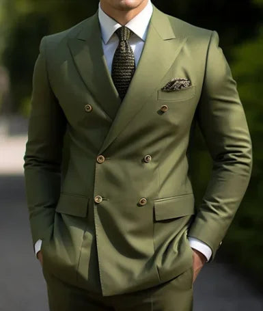 High Brown Double Breasted Suit