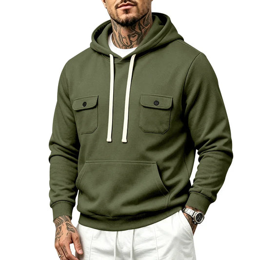 Drawstring Pullover Fleece Hoodie