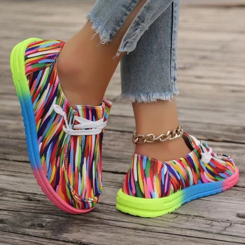 Rainbow Canvas Sneakers
