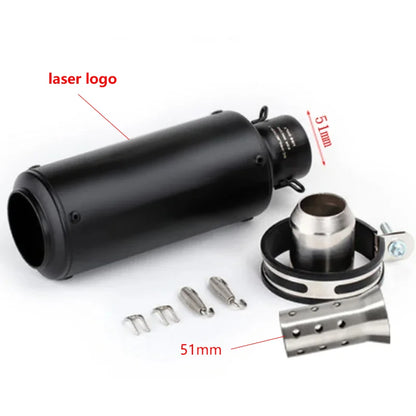 Universal 51/60mm Carbon Fiber Exhaust Muffler DB Killer