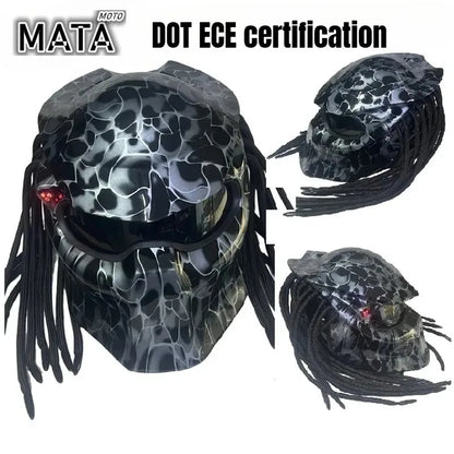 Carbon-Look Off-Road Full-Face Helmet