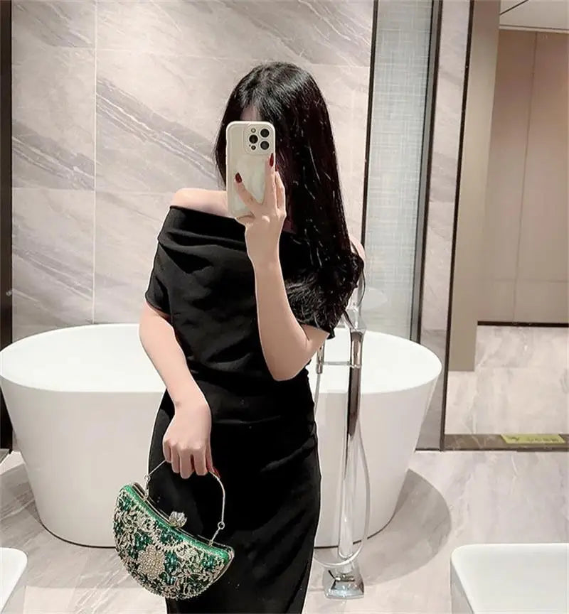 Rhinestone Evening Clutch Bag