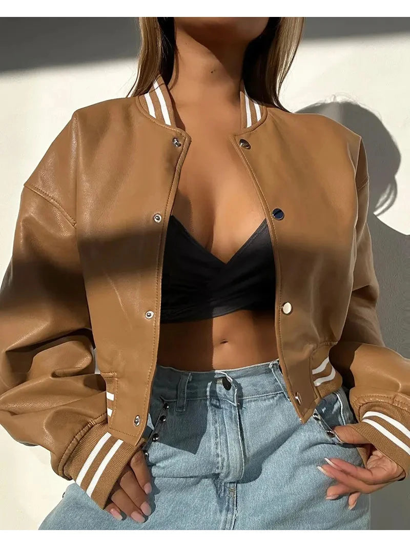 Striped Baseball Jacket