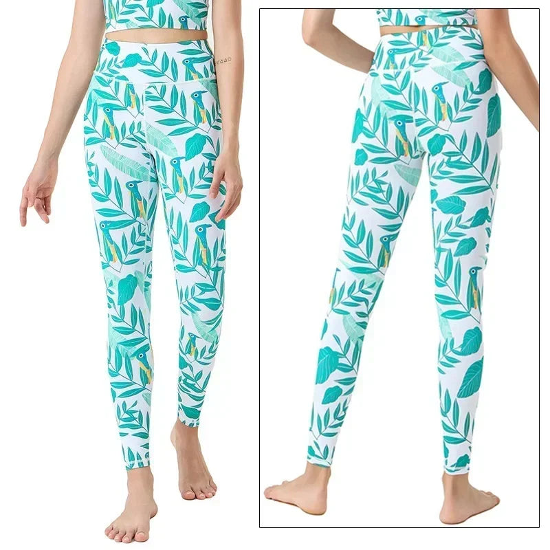 Cloud Hide Floral Push-Up Leggings