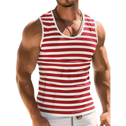 3D Striped Oversized Tank Top