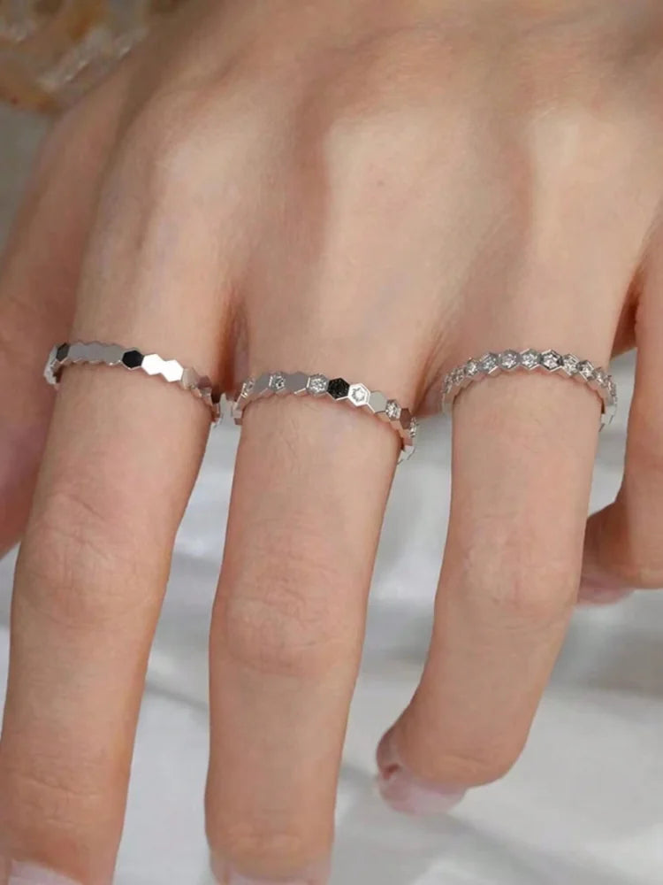 Zircon Wedding Band Ring