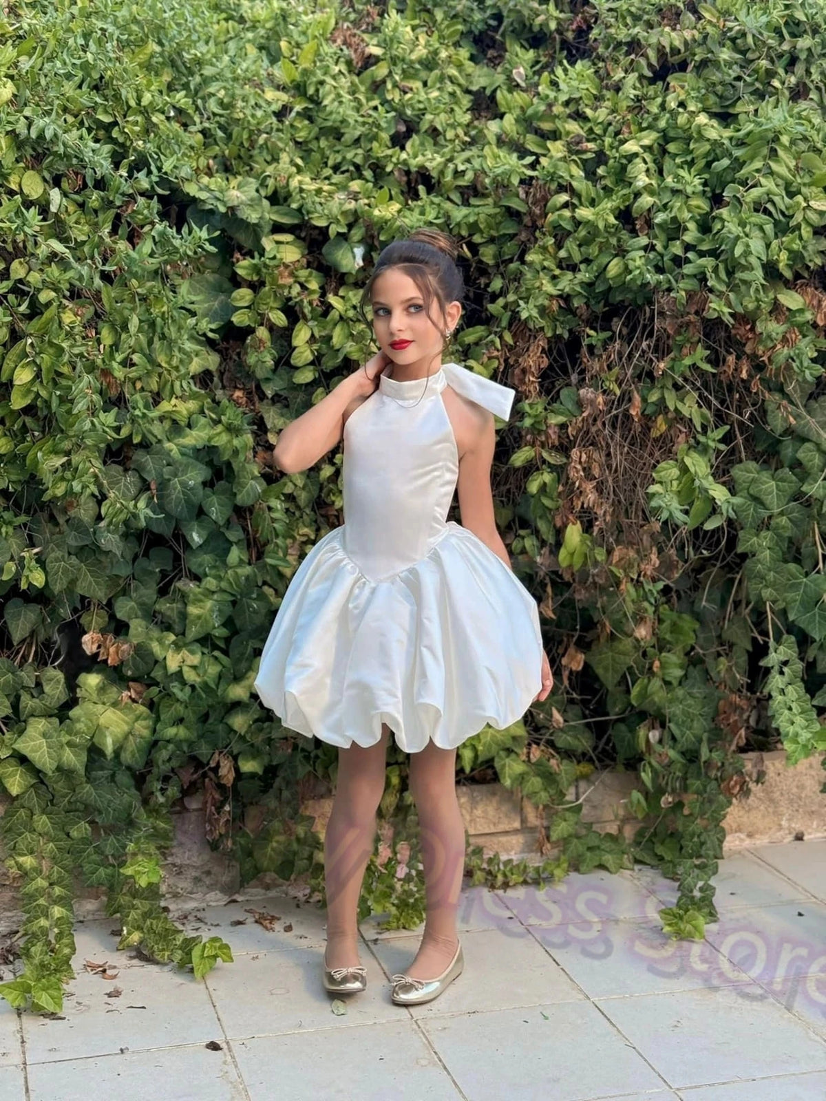 Ivory Tulle Flower Girl Dress