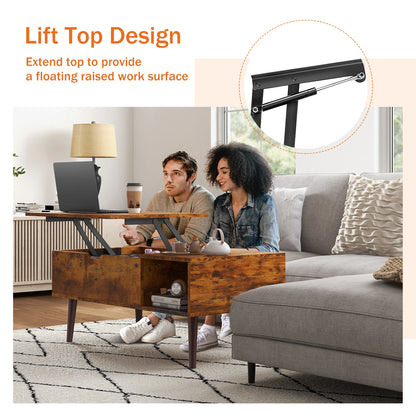 Adjustable Wood Coffee Table