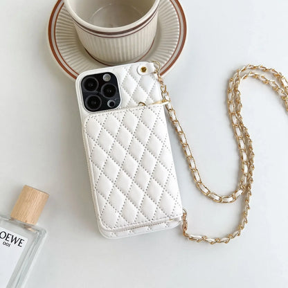 Crossbody PU Leather Case for iPhone 15 Pro Max | 15 Pro | 14 Pro Max | 14 Pro | 13 Pro Max | 13 Pro | 12 Pro Max | 12 Pro | 11 Pro Max