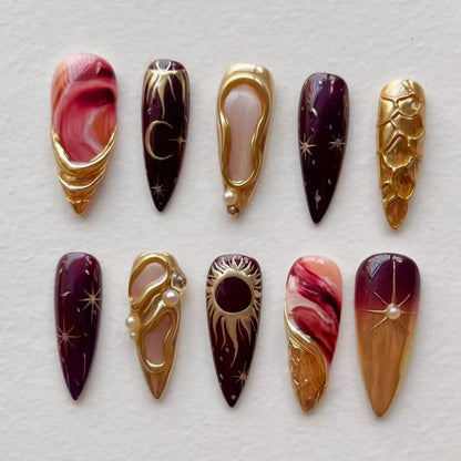 Y2K Cat Eye Press-On Nails