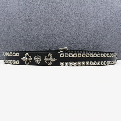 Heavy duty leather belt