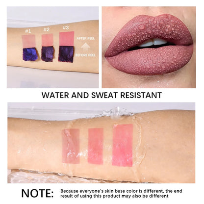 Waterproof Peel Off Lip Gloss Set
