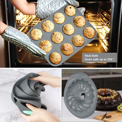 Silicone Pan Set Bread Muffin