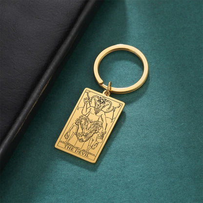 Tarot Key Chain Arcana Pendant