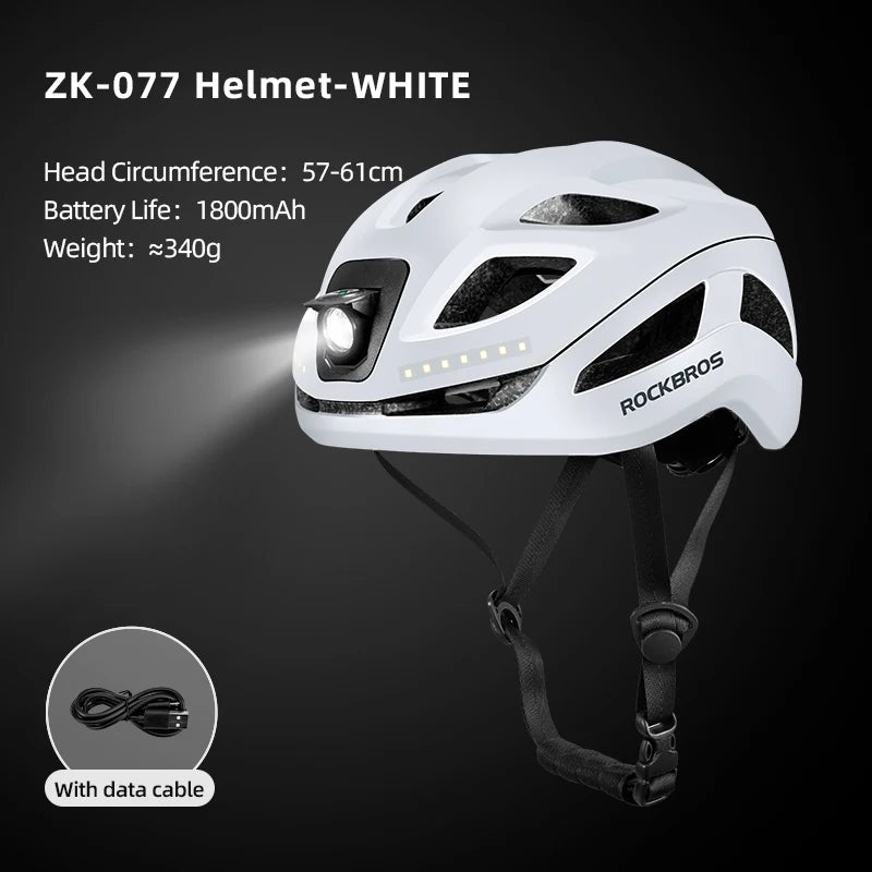 Type-C Rechargeable Light Bike Helmet