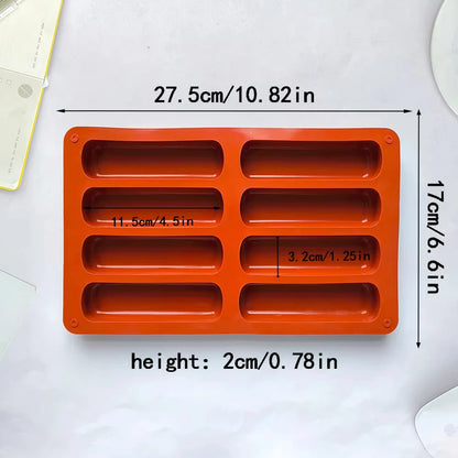 Silicone Baking Mould Cavity Long