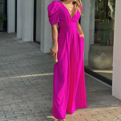 Sash Wide Jumpsuit