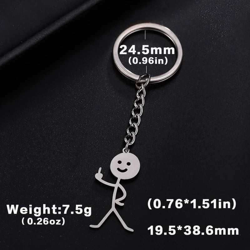 Teamer Funny Middle Finger Stickman
