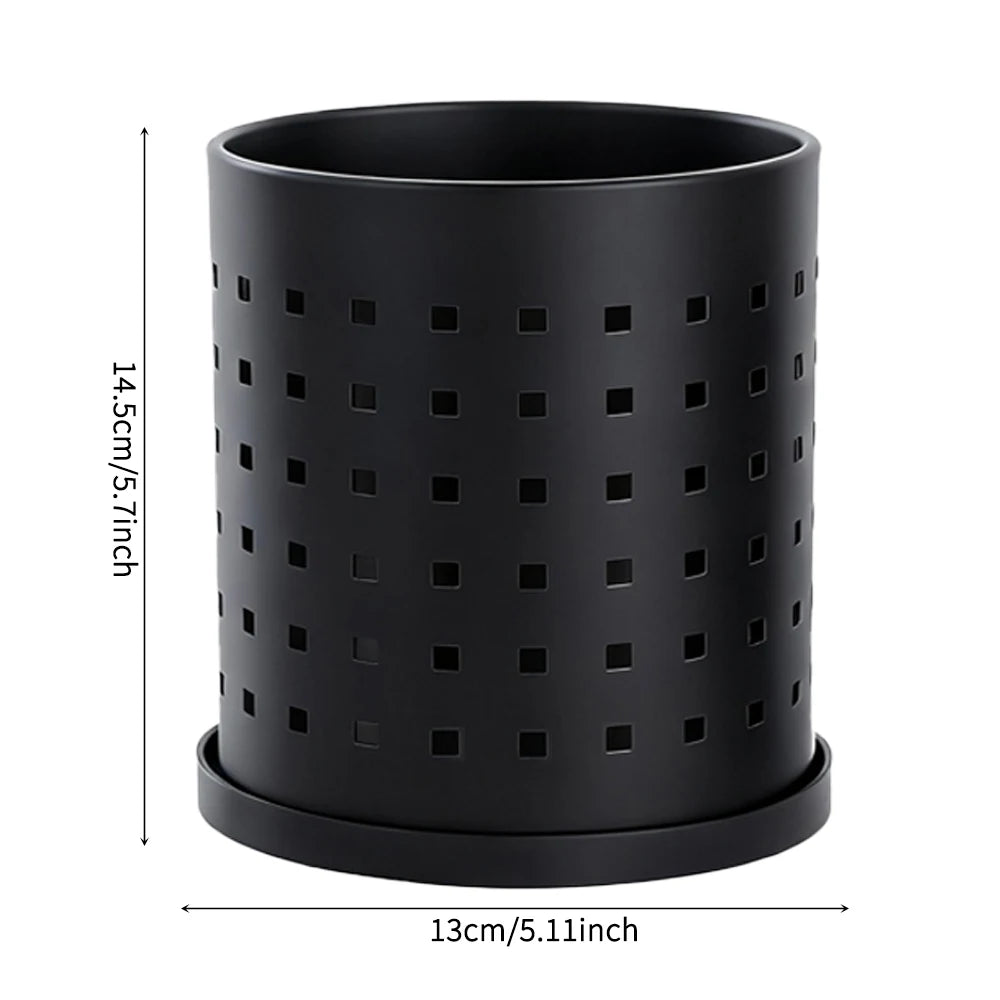 Metal Reusable Easy Clean Black